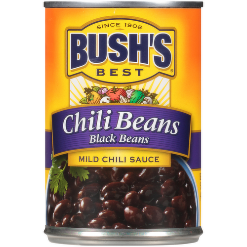 Bush's Best Chili Beans Black Beans in Mild Chili Sauce