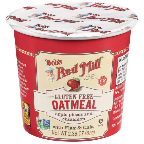 Bob's Red Mill Gluten Free Apple Pieces & Cinnamon Oatmeal Cup