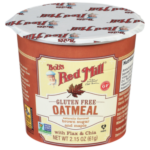 Bob's Red Mill Gluten Free Brown Sugar & Maple Oatmeal Cup