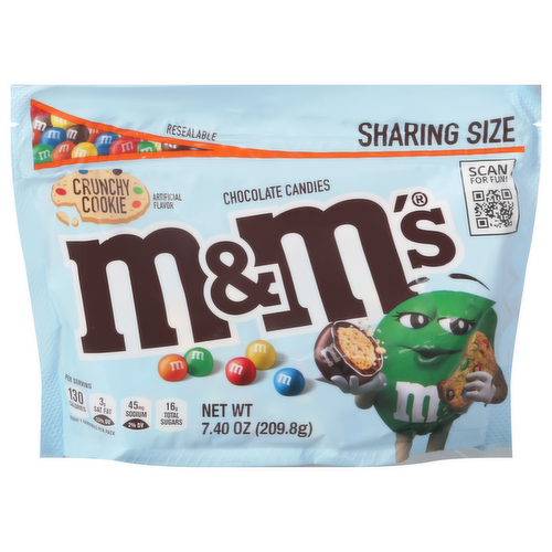 M&M's Crunchy Cookie Milk Chocolate Candies Sharing Size