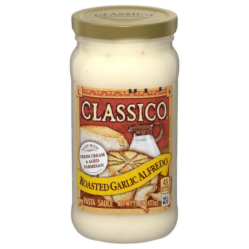 Classico Roasted Garlic Alfredo Pasta Sauce