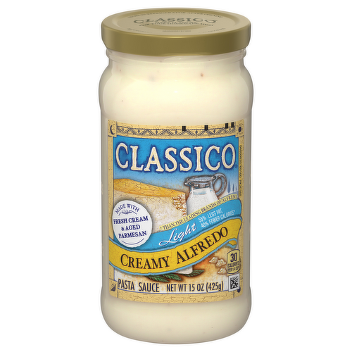 Classico Light Creamy Alfredo Pasta Sauce