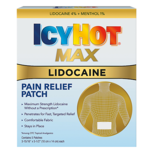 Icy Hot Max Lidocaine Pain Relief Patches