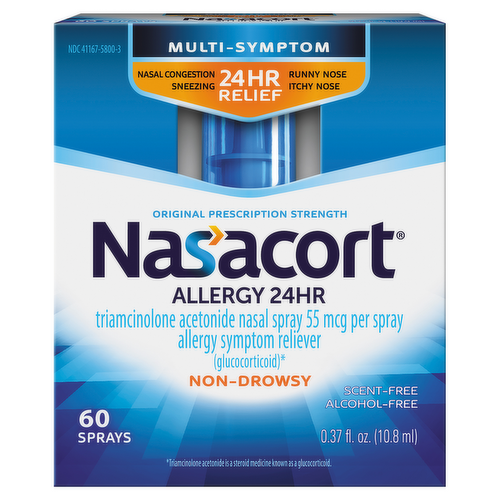 Nasacort Allergy 24 HR Multi-Symptom Nasal Relief Spray