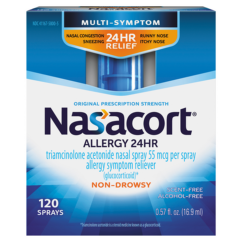 Nasacort Allergy 24 HR Multi-Symptom Nasal Relief Spray