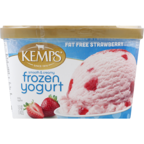 Kemps Fat Free Strawberry Frozen Yogurt