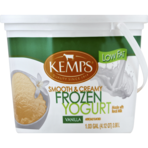 Kemps Low Fat Vanilla Frozen Yogurt Family Size