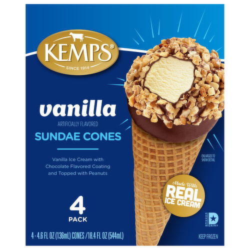 Kemps Vanilla Sundae Cones