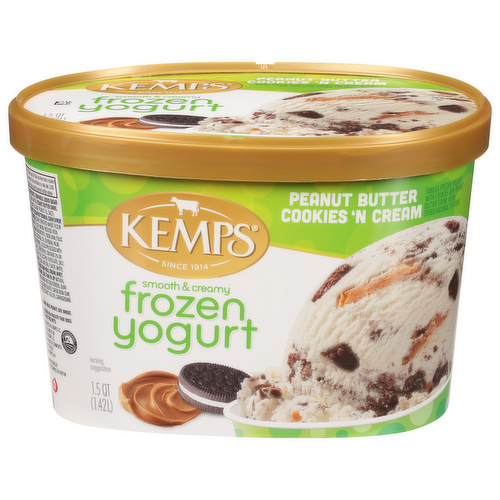 Kemps Peanut Butter Cookies & Cream Frozen Yogurt