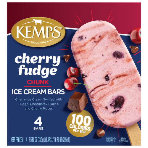 Kemps Cherry Fudge Chunk Ice Cream Bars
