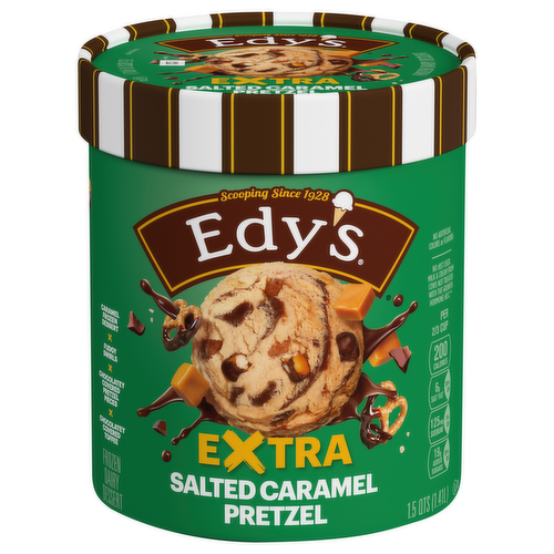 Edy's Salted Caramel Pretzel Path Dairy Frozen Dessert