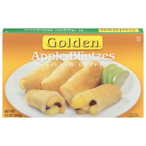 Golden Kosher Apple Blintzes