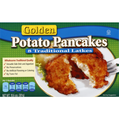 Golden Potato Pancakes - Kosher