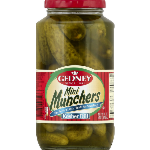 Gedney Mini Munchers Kosher Dill Pickles