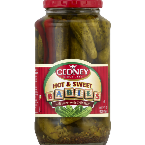 Gedney Hot & Sweet Babies Pickles