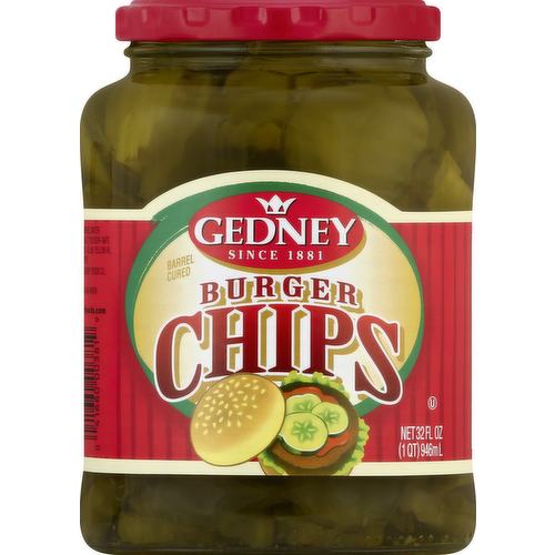 Gedney Burger Chips Dill Pickle Slices
