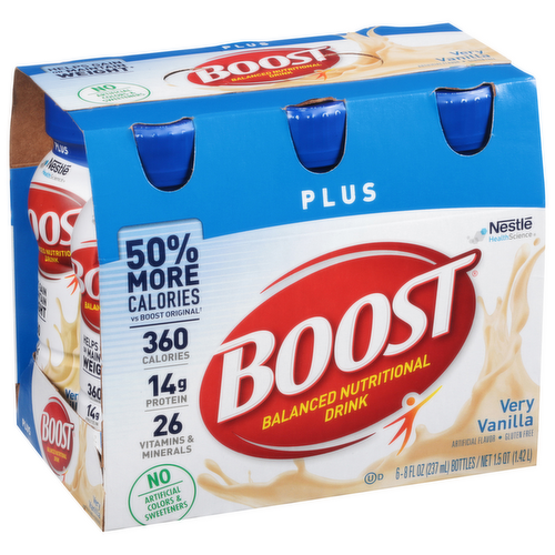 Boost Plus Very Vanilla Nutritional Energy Drink