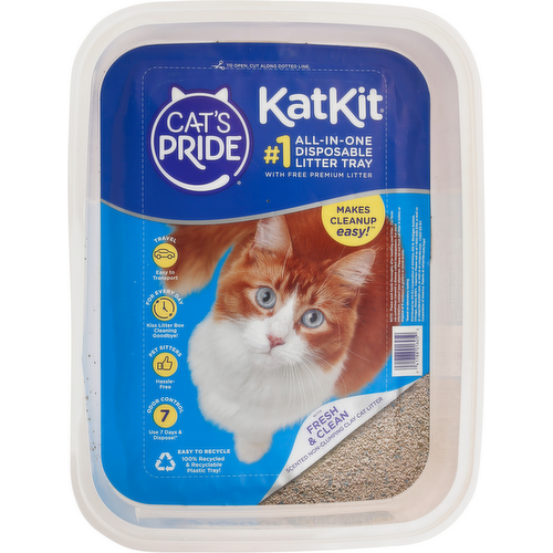 Cat's Pride Kat Kit Disposable Cat Litter Tray with Litter