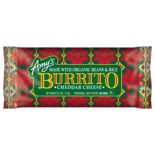 Amy's Bean & Cheese Burrito