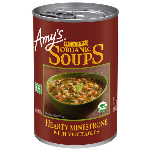 Amy's Organic Hearty Minestrone Soup with Vegetables