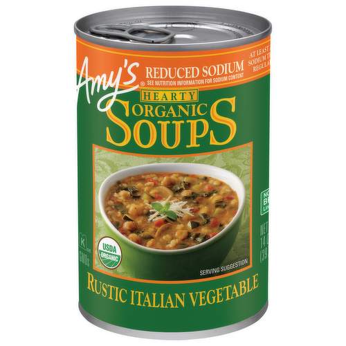 Amy's Organic Hearty Reduced Sodium Rustic Italian Vegetable Soup