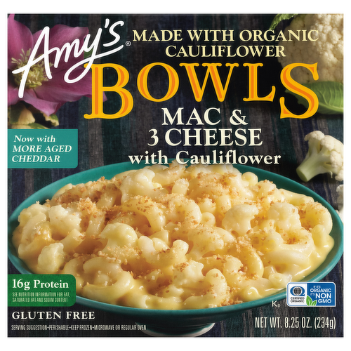 Amy's Bowls Mac & 3 Cheese with Cauliflower