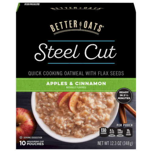 Better Oats Oat Revolution Apple & Cinnamon Steel Cut Oatmeal