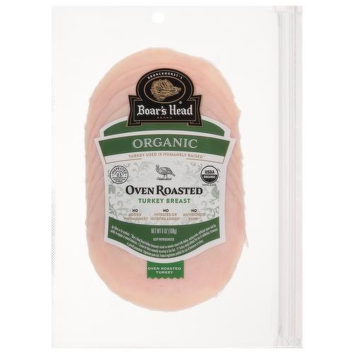 Boar's Head Organic Roasted Turkey Breast Slices