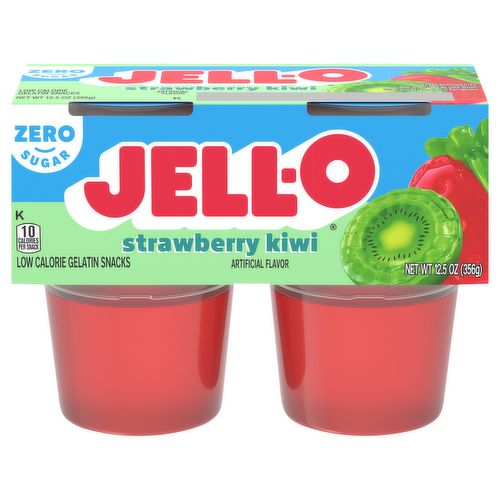 Jell-O Sugar Free Strawberry Kiwi Gelatin Snacks