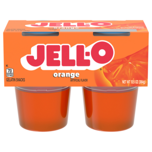 Jell-O Orange Gelatin Snacks