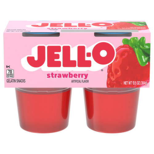 Jell-O Strawberry Gelatin Snacks