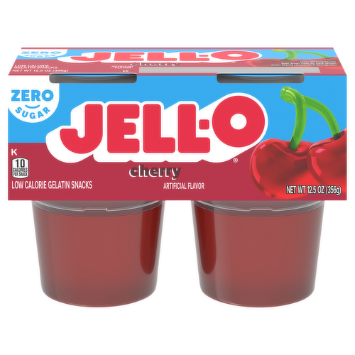 Jell-O Sugar Free Cherry Gelatin Snacks