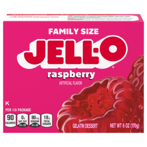 Jell-O Raspberry Gelatin Dessert