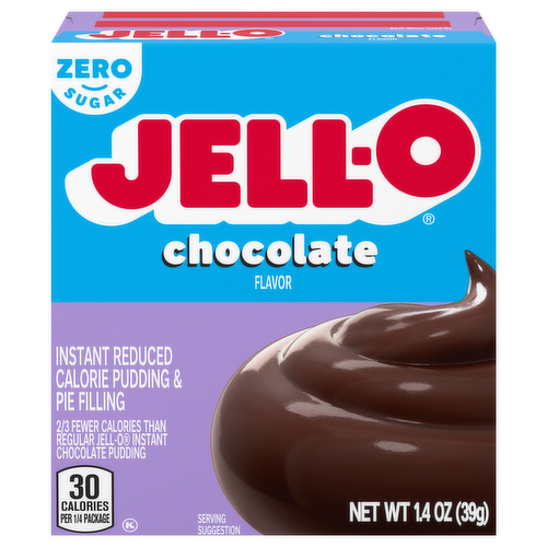 Jell-O Sugar Free Fat Free Chocolate Instant Reduced Calorie Pudding & Pie Filling Mix