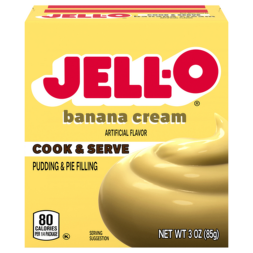 Jell-O Banana Cream Cook & Serve Pudding & Pie Filling Mix