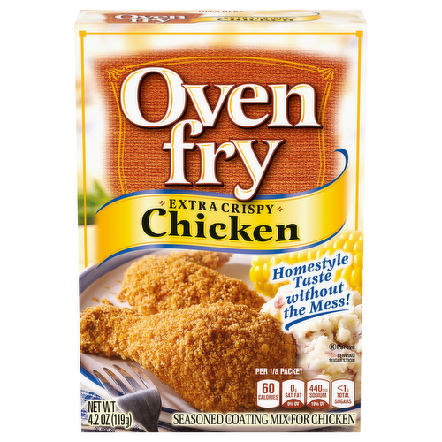Oven Fry Extra Crispy Seasoned Coating Mix for Chicken