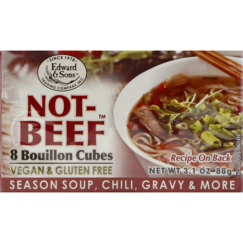 Edward & Sons Not Beef Plant-Based Bouillon Cubes