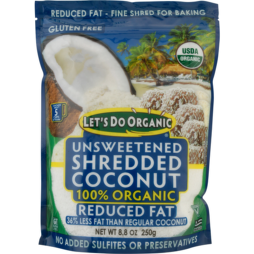 Let's Do Organic Reduced Fat Shredded Unsweetened Coconut