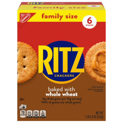 Ritz Crackers Baked with Whole Wheat Family Size