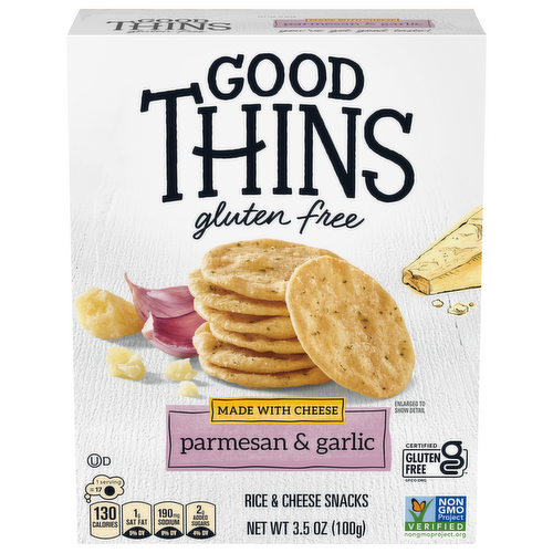 Good Thins Parmesan & Garlic Rice & Cheese Snacks