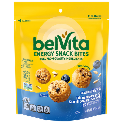 belVita Energy Snack Bites Blueberry & Sunflower Seed