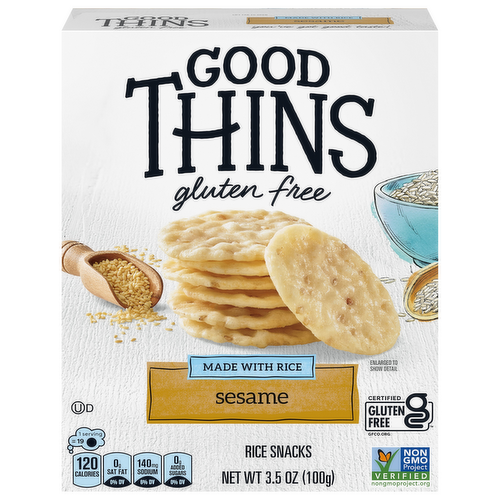 Good Thins Sesame Rice Crackers