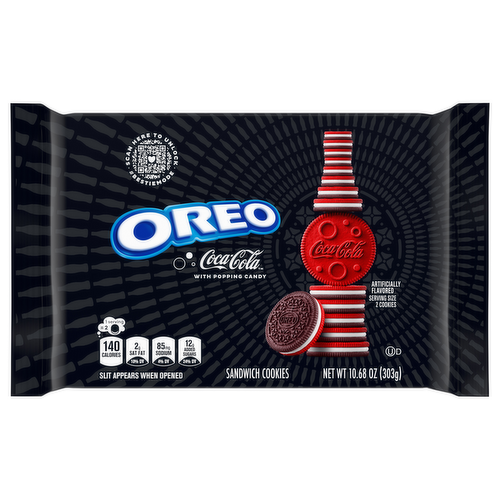 Oreo Coca Cola with Popping Candy Chocolate Sandwich Cookies