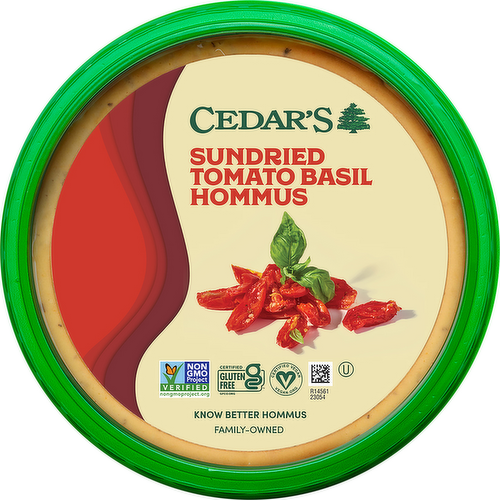 Cedar's Sundried Tomato & Basil Hommus