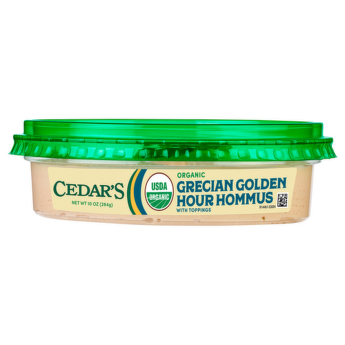 Cedar's Organic Grecian Golden Hour Hommus with Toppings