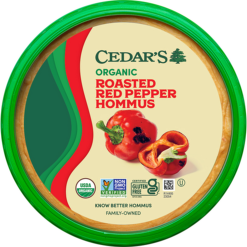 Cedar's Organic Roasted Red Pepper Hommus