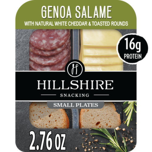 Hillshire Snacking Small Plates Genoa Salame with Natural White Cheddar Cheese