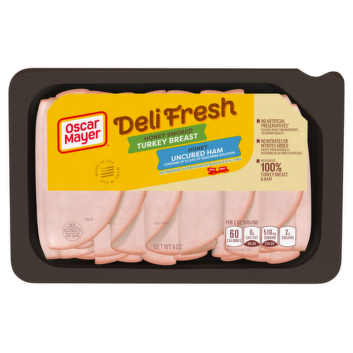 Oscar Mayer Deli Fresh Honey Smoked Turkey Breast & Honey Uncured Ham