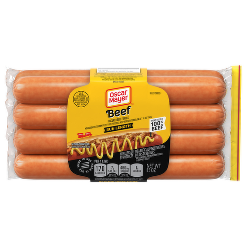 Oscar Mayer Premium Bun Length Beef Franks