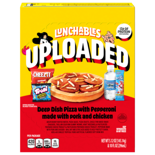 Oscar Mayer Lunchables Uploaded Deep Dish Pepperoni Pizza